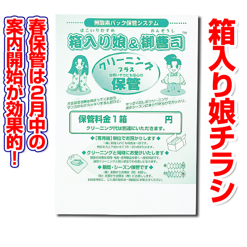 箱入り娘チラシ(100枚)