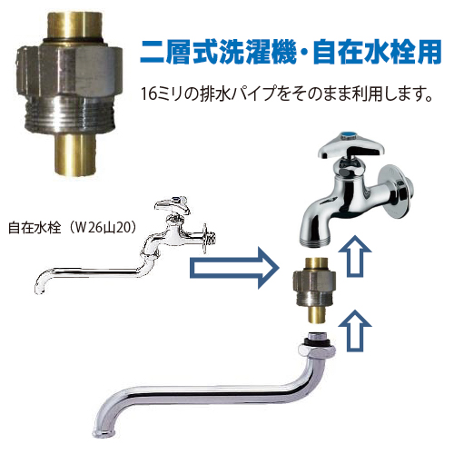 ＭＢ自在水栓用GH-W26